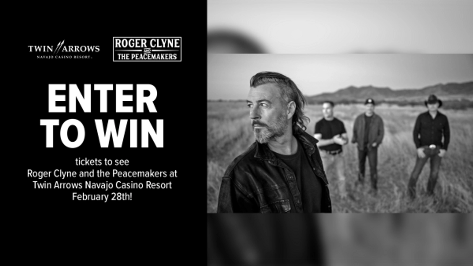 Win tickets to see Roger Clyne and the Peacemakers at Twin Arrows Navajo Casino Resort February 28th!
