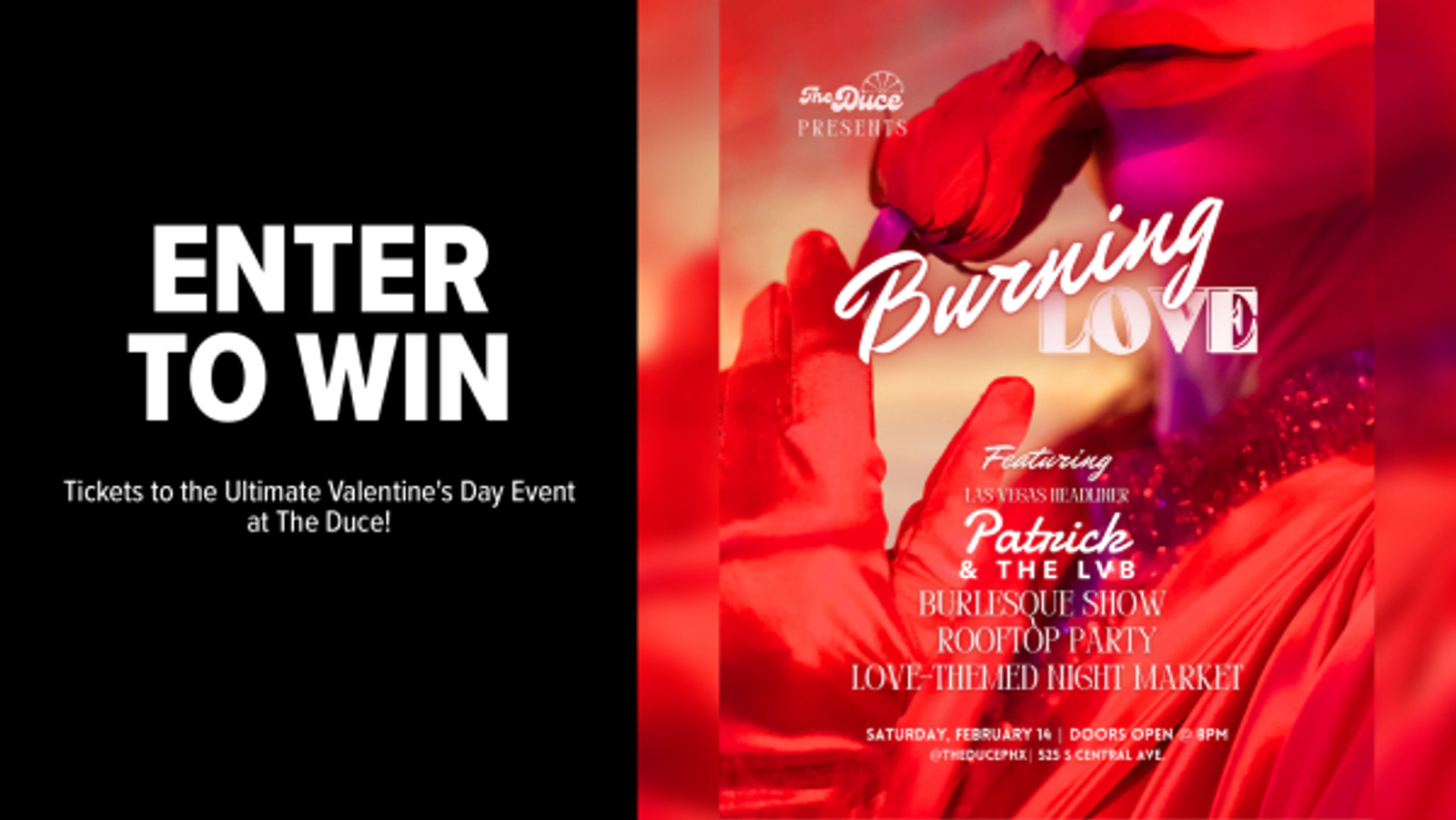 Win Tickets to the Ultimate Valentine's Day Event at The Duce!