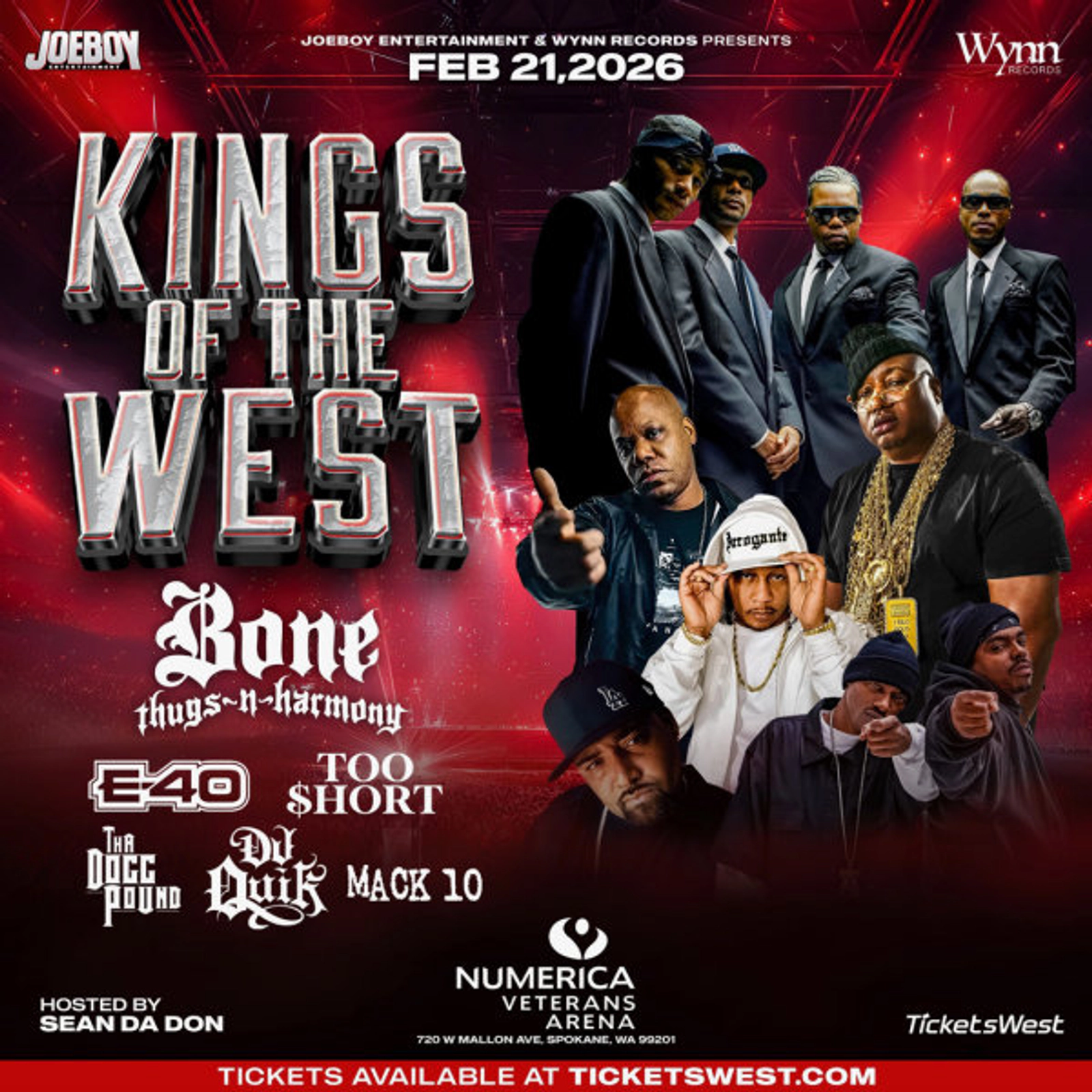 Come See Kings of the West at the Numerica Veterans Arena on February 21st
