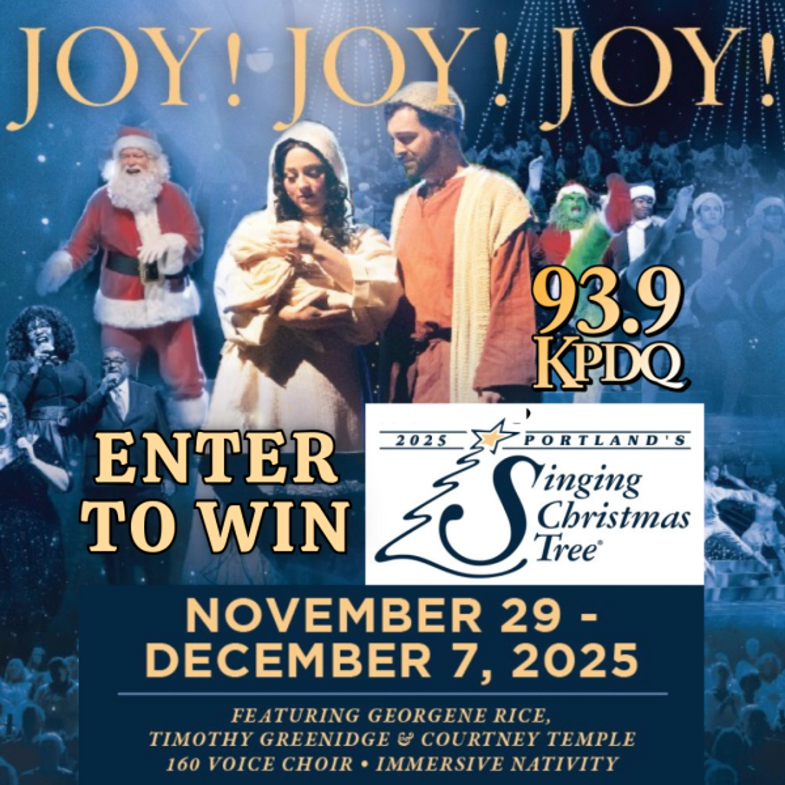 Portland’s Singing Christmas Tree Family 4-Pack Giveaway