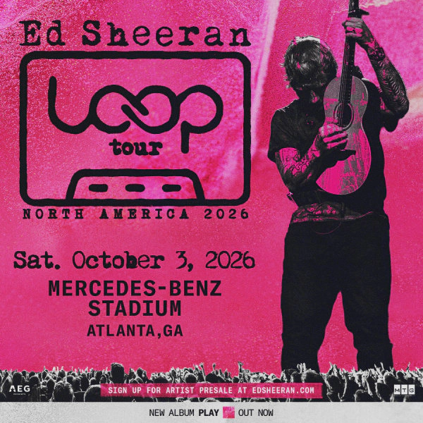 Win tickets to see Ed Sheeran's Loop Tour in Atlanta!