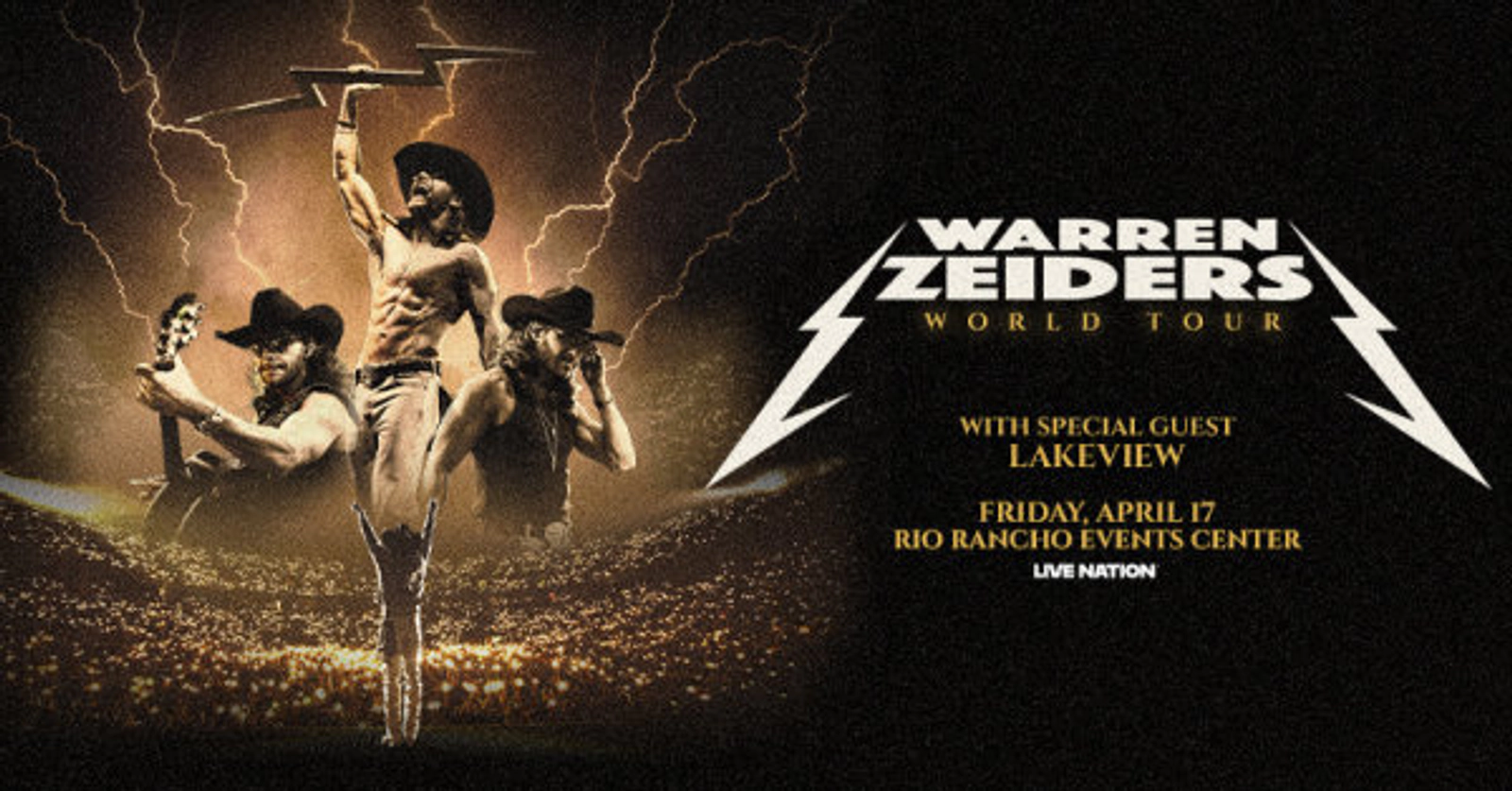 Win Tickets To See Warren Zeiders At Rio Rancho Events Center!
