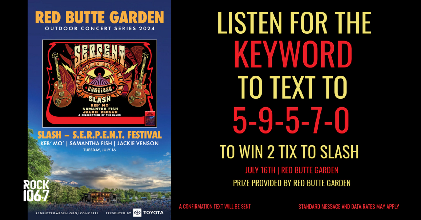 Text-2-Win: Win 2 Tix To SLASH - S.E.R.P.E.N.T. Festival Tuesday July ...