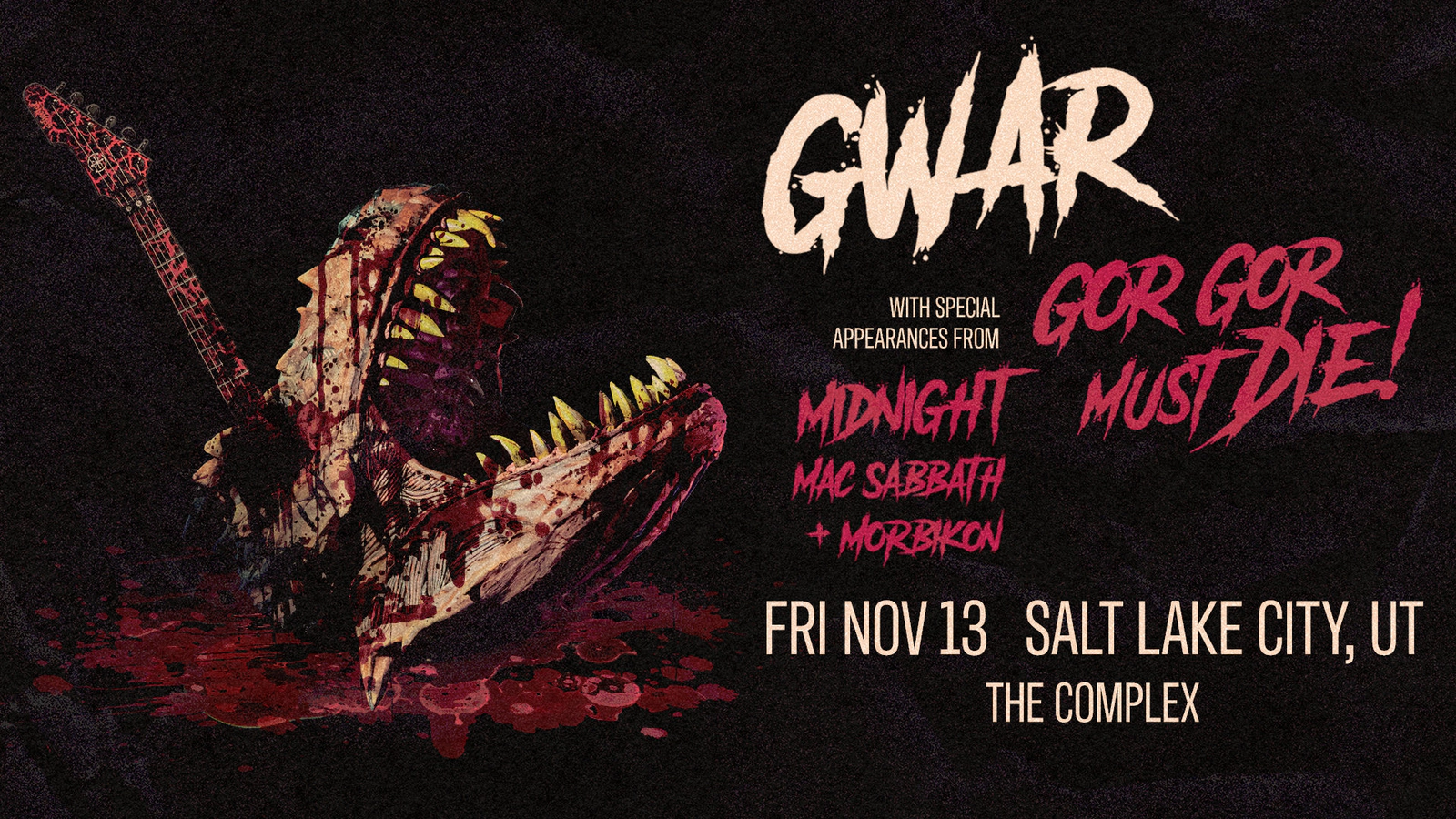 Win Two Tickets To GWAR At The Complex On November 13th!