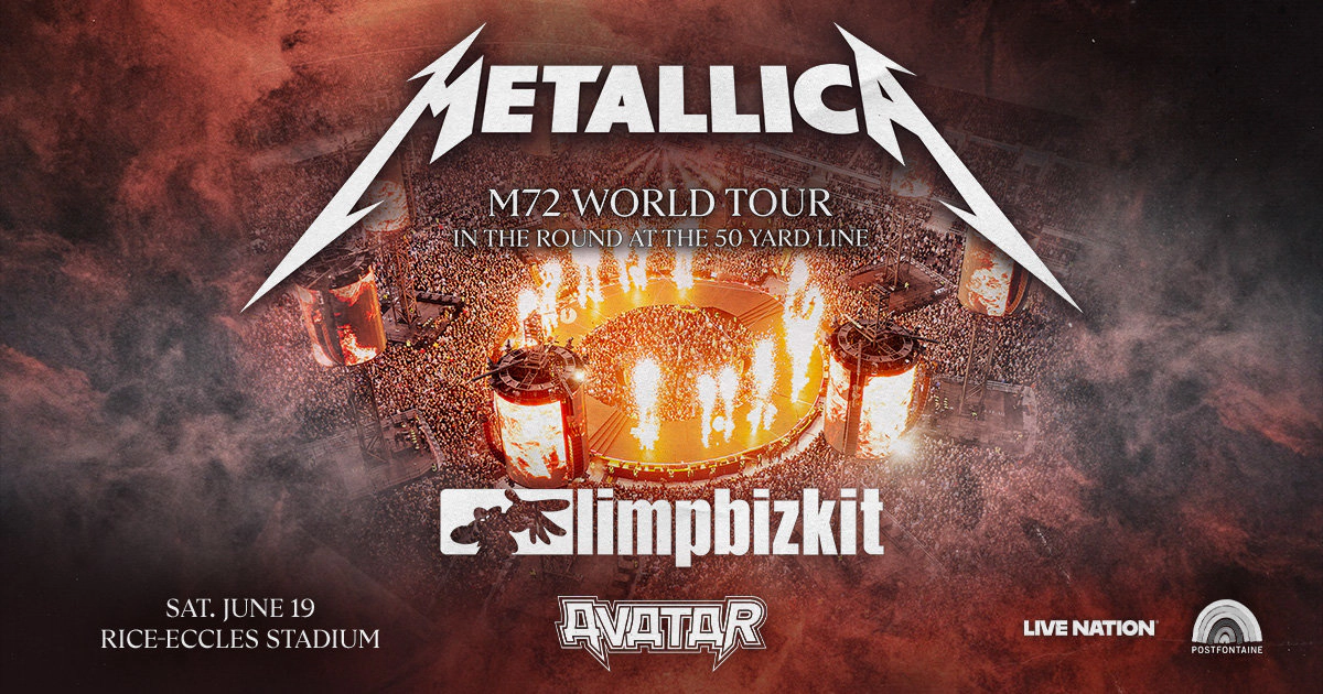 Win Floor Tickets To Metallica At Rice Eccles Stadium!