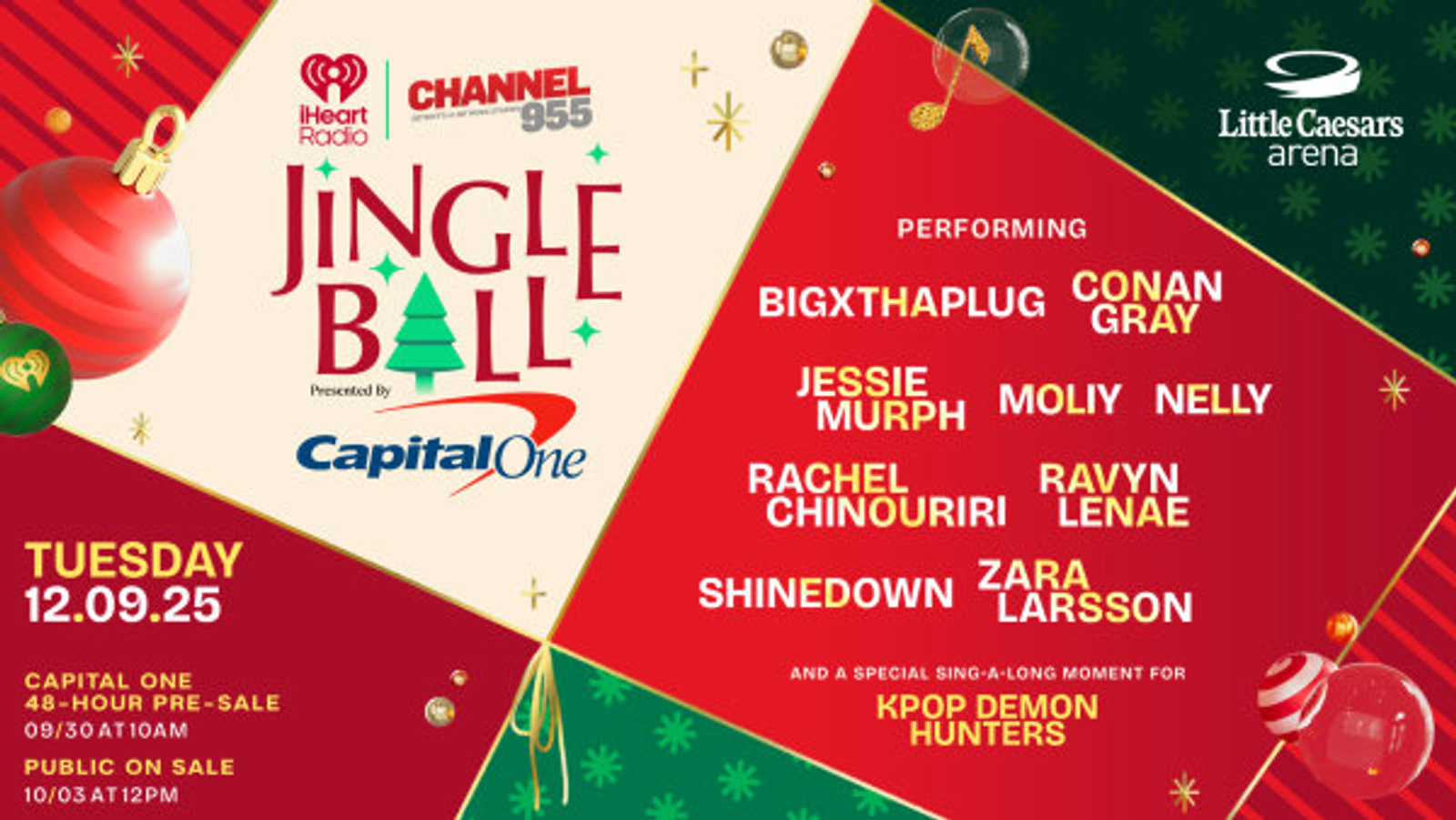 Enter for your chance to win tickets to Channel 955's Jingle Ball 2025!