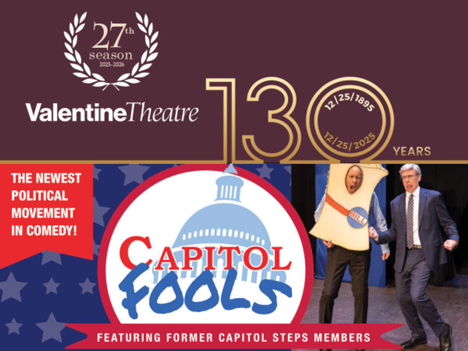 Enter for your chance to win tickets to Capital Fools at The Valentine Theatre!