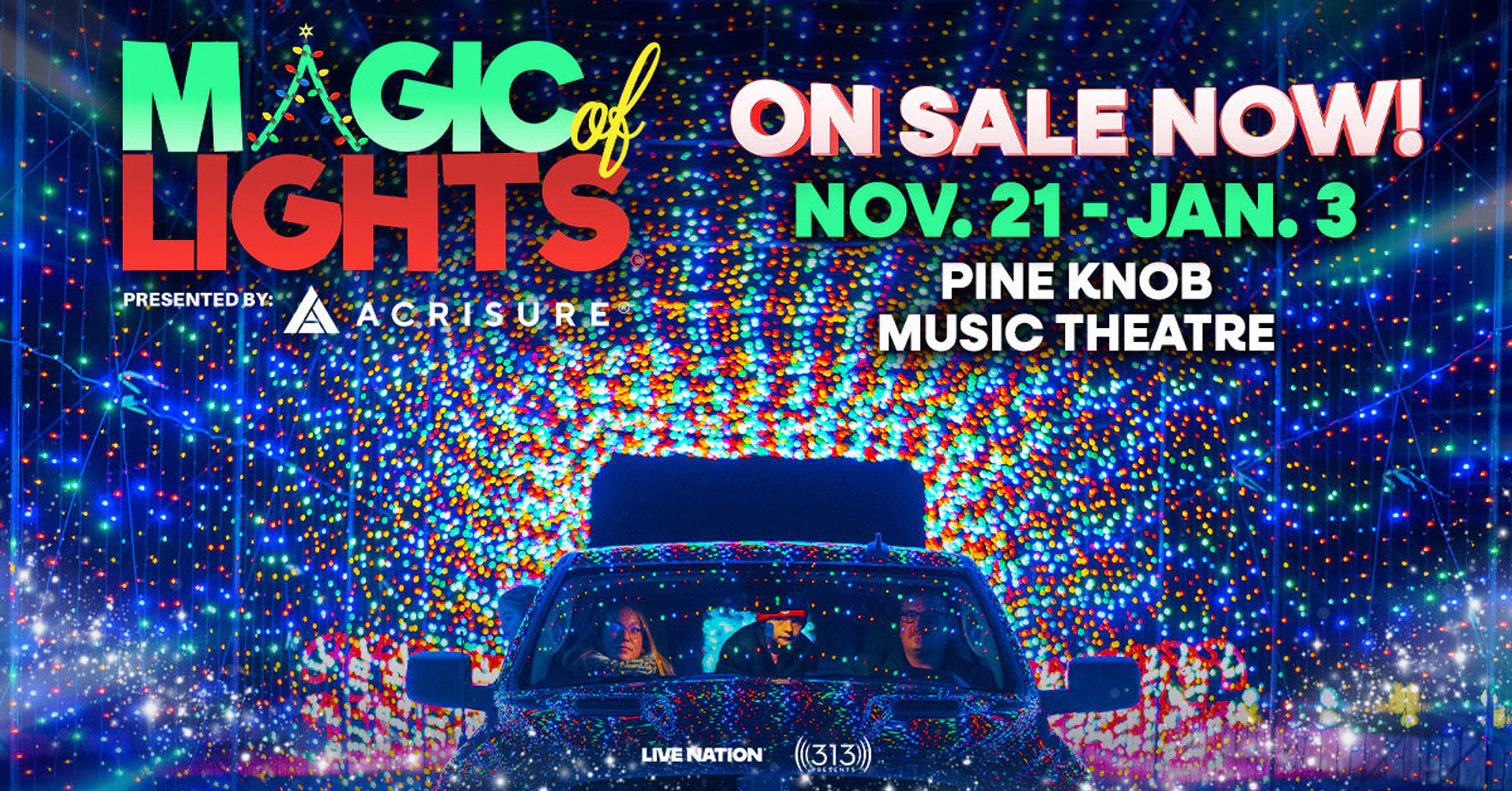 Enter for your chance to win a ticket to Magic of Lights-Detroit’s Biggest Holiday Drive-Thru Tradition!