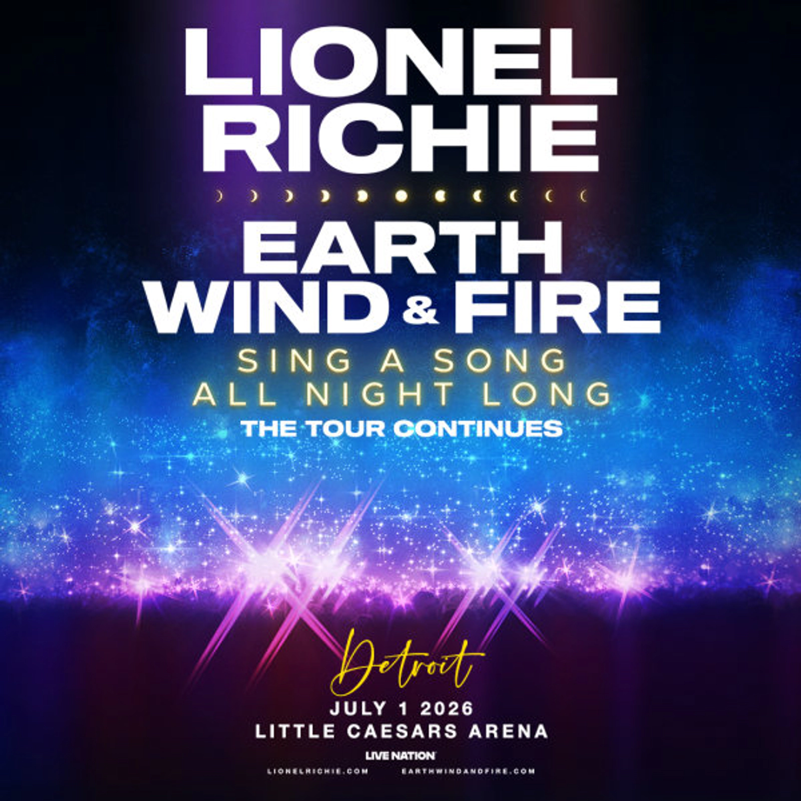 Enter for the chance to win tickets to see Lionel Richie and Earth, Wind & Fire!