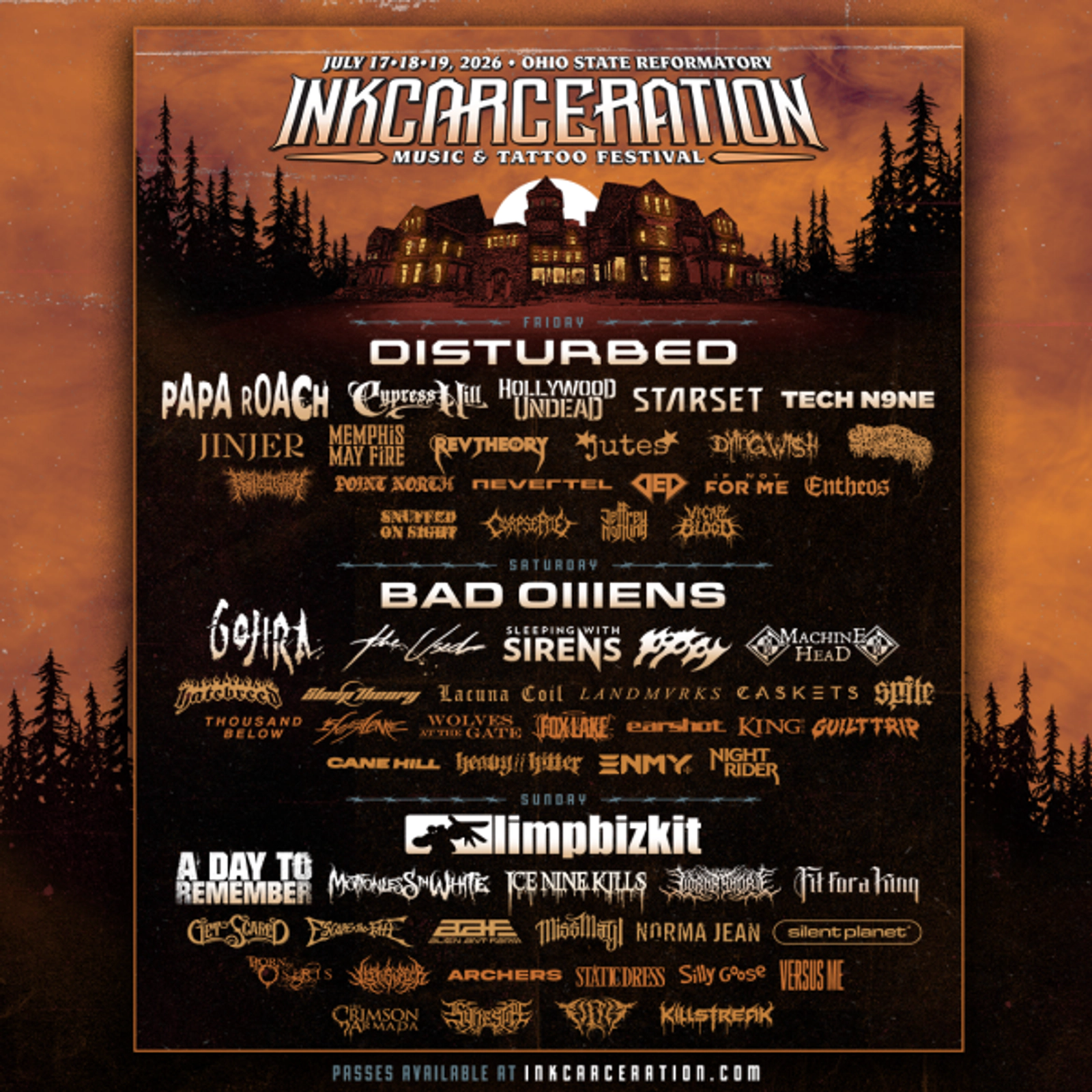 Enter for the chance to win a pair of GA passes to Inkcarceration!