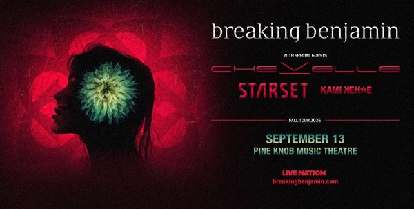 Enter for the chance to win tickets to Breaking Benjamin at Pine Knob Music Theatre!
