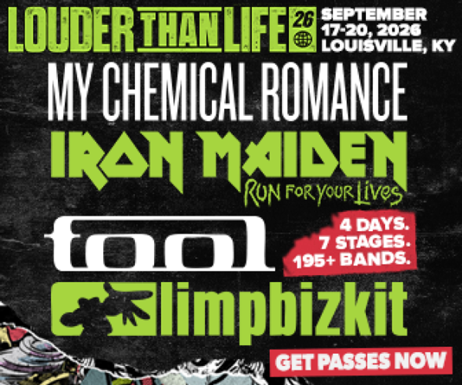 Enter for your chance to win a pair of passes to Louder than Life Festival!