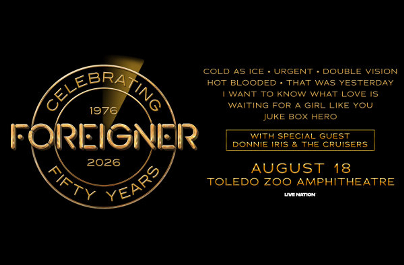 Enter for your chance to win tickets to see Foreigner at The Toledo Zoo!