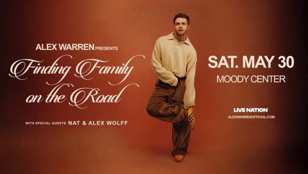 ENTER HERE TO WIN TICKETS TO SEE ALEX WARREN