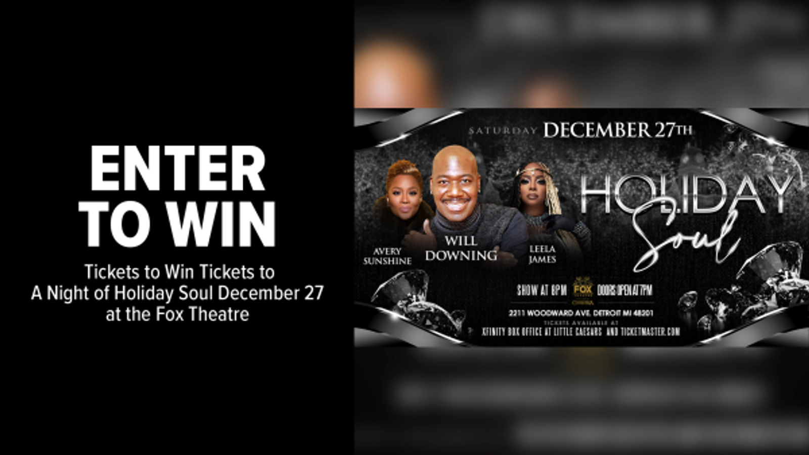 Win Tickets to A Night of Holiday Soul December 27 at the Fox Theatre