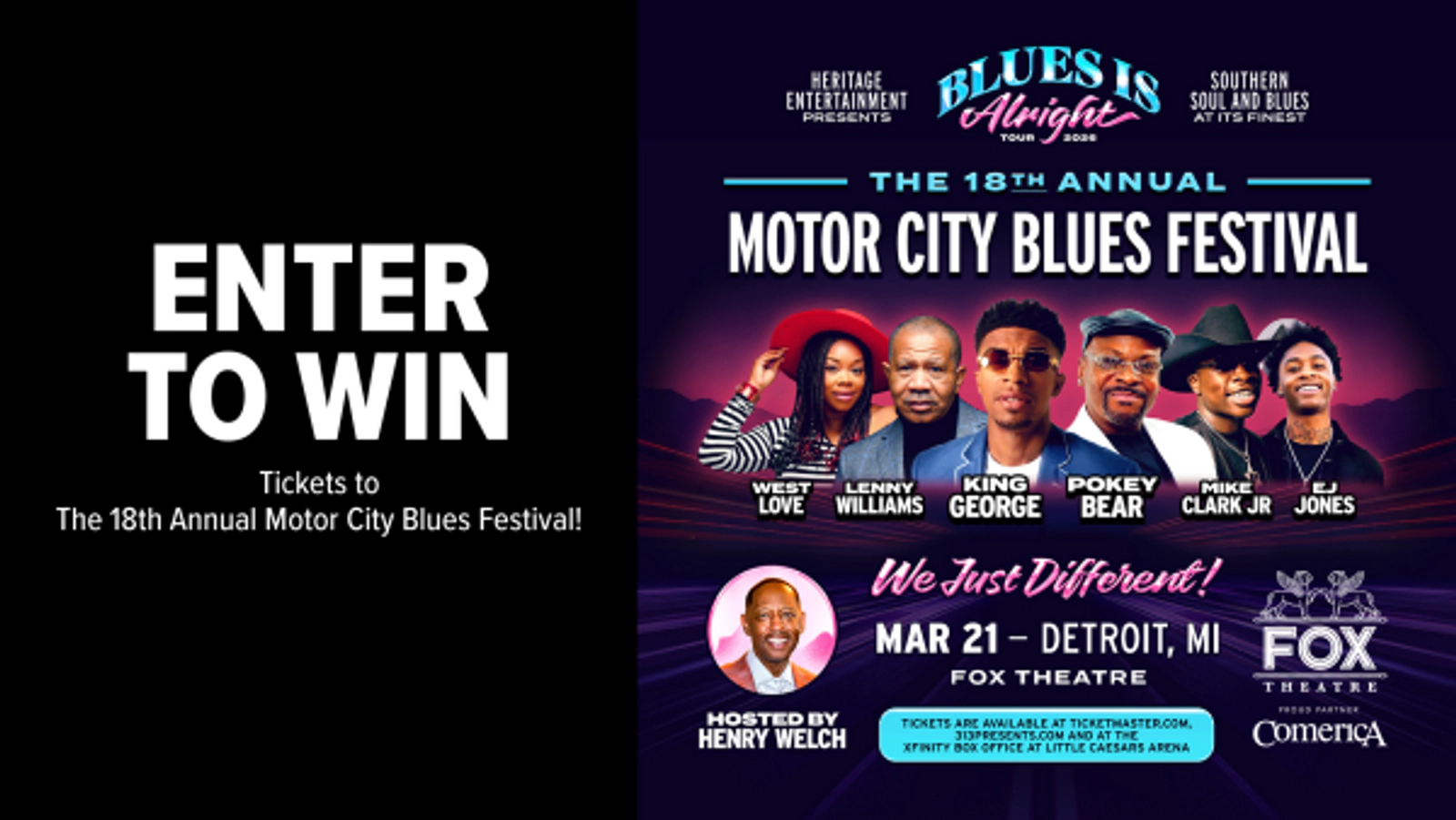 Win Tickets to The 18th Annual Motor City Blues Festival!