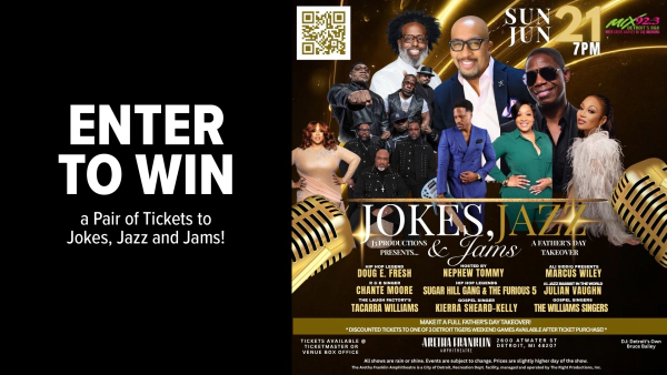 Win tickets to Jokes, Jazz and Jams!