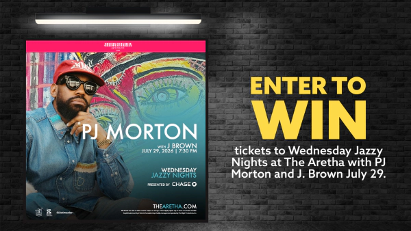 PJ Morton and J. Brown July 29. Wednesday Jazzy Nights at the Aretha.