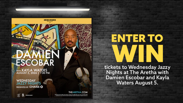 Damien Escobar and Kayla Waters August 5. Wednesday Jazzy Nights at the Aretha.