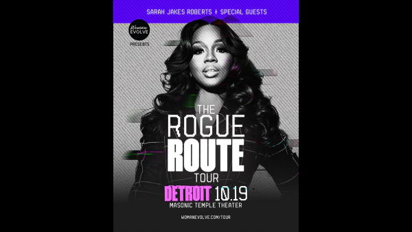 Listen to Mix 92.3 to win tickets to see Sarah Jakes Roberts at the Masonic Temple on Monday, October 19th!