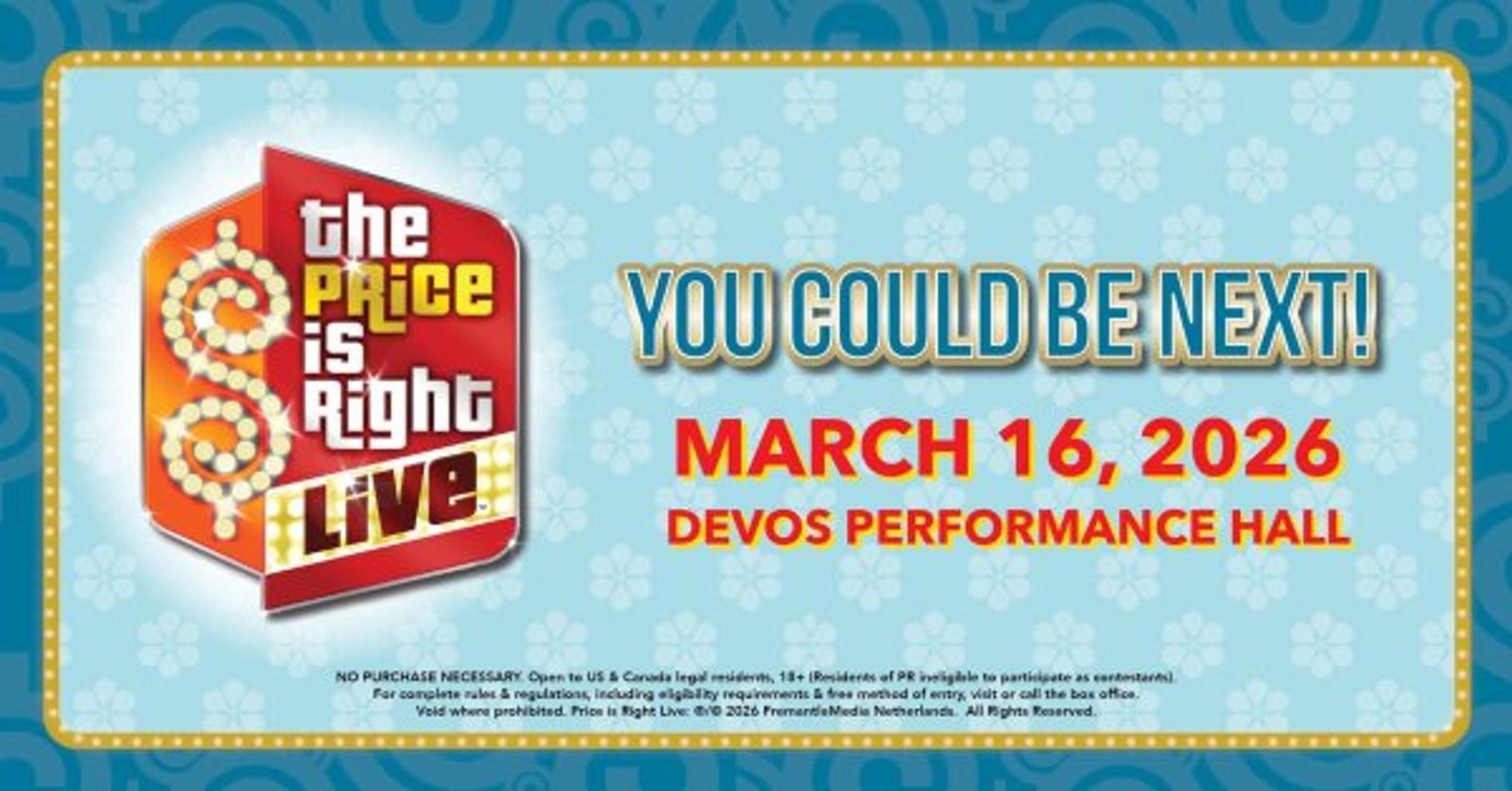 Win tickets to see The Price is Right Live!
