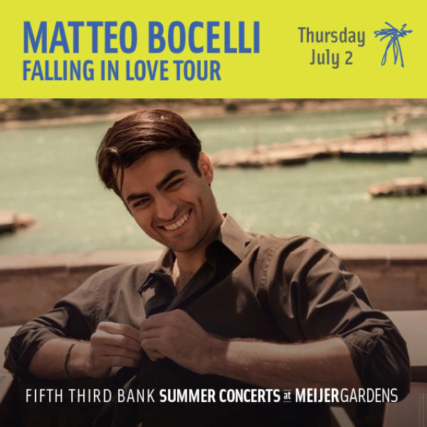 Win tickets to see Matteo Bocelli!