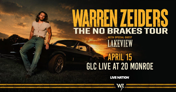 Win tickets to see Warren Zeiders!
