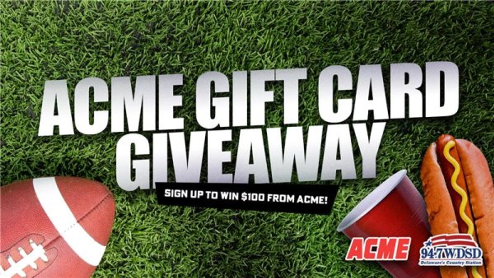 $100 ACME Gift Card Giveaway