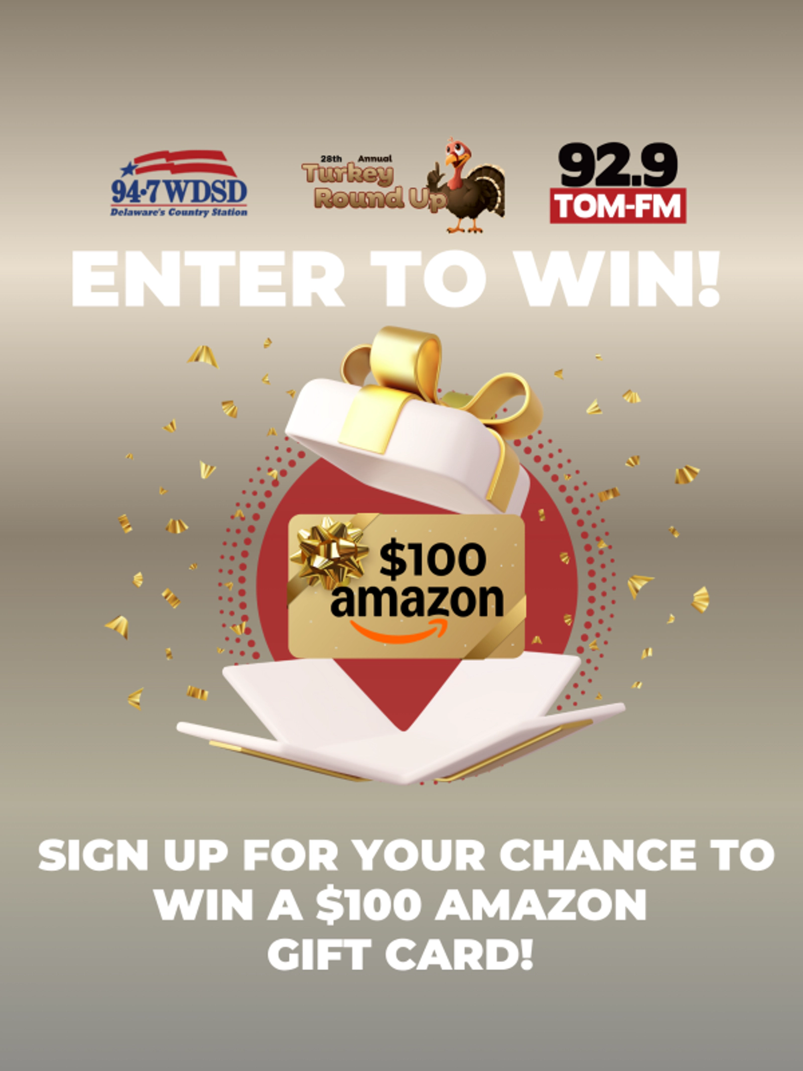Turkey Round Up: Enter to win a $100 Amazon Gift Card
