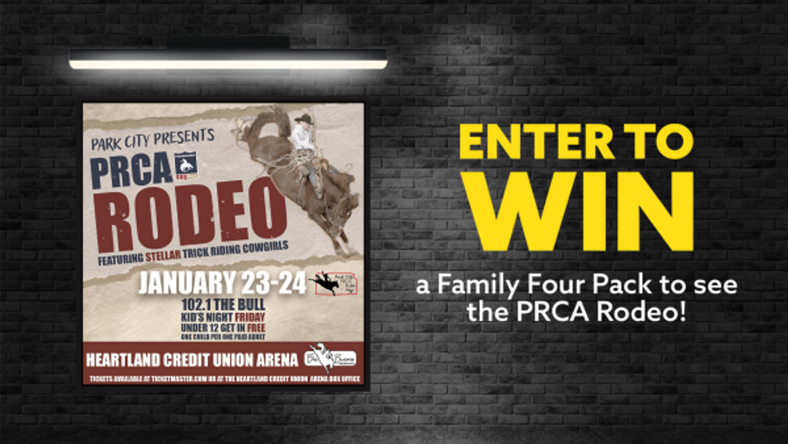 Win a Family Four Pack to see the PRCA Rodeo!