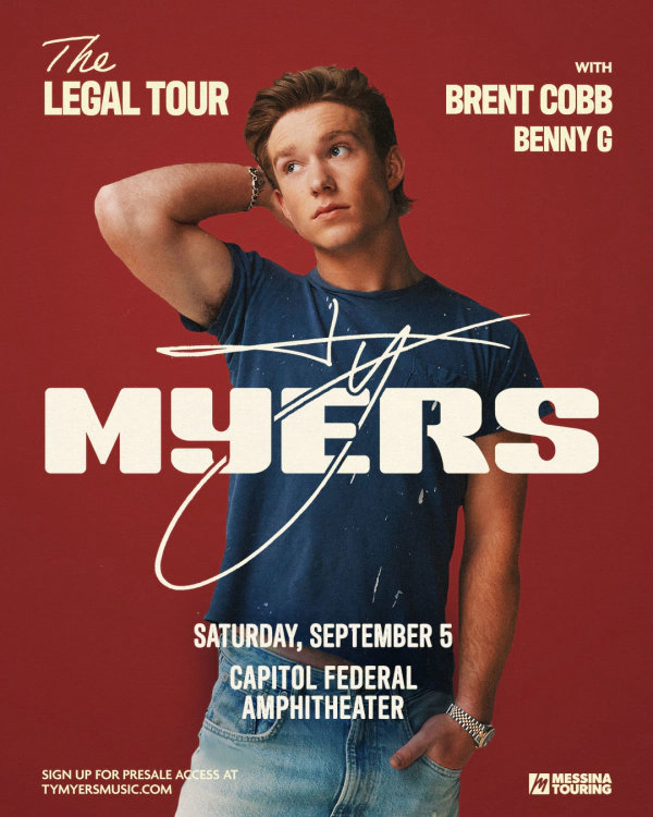 WIN: Tickets to Ty Myers at Capitol Federal Amp!