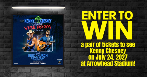 Win a Pair of Tickets to see Kenny Chesney at Arrowhead Stadium in Kansas City!