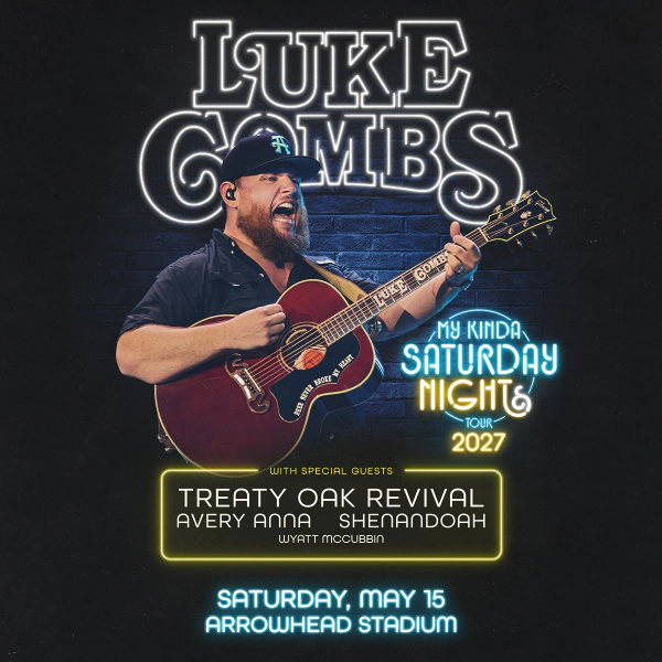 See Luke Combs at Arrowhead Stadium!