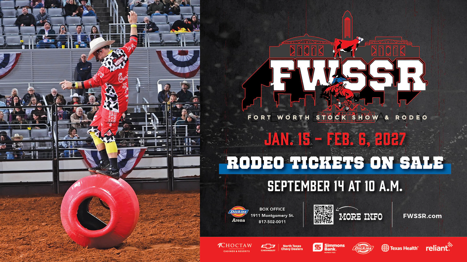 Enter for your chance to win a 4 pack of tickets to the Fort Worth Stock Show!
