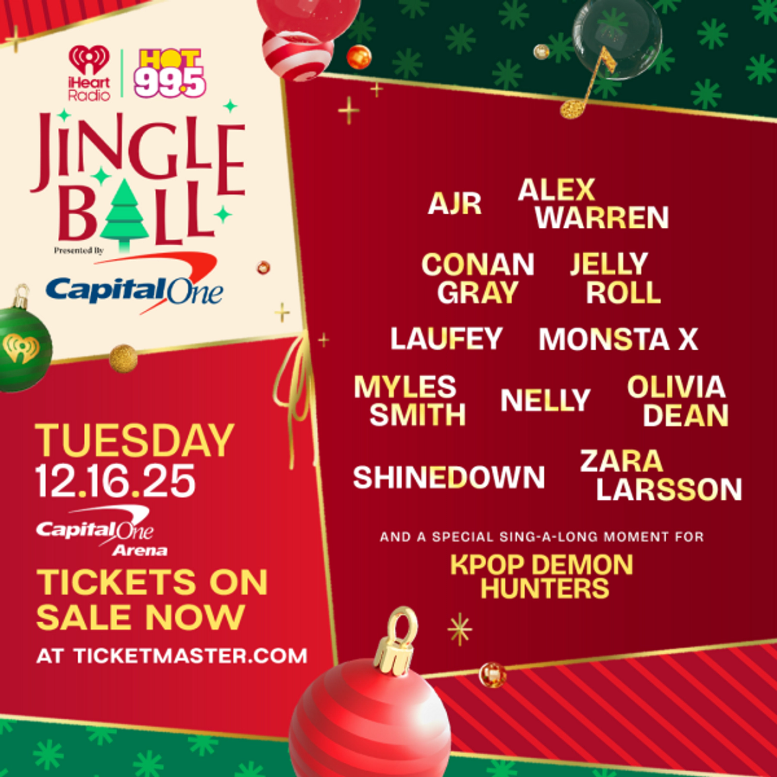Text for a chance to win Jingle Ball tickets!