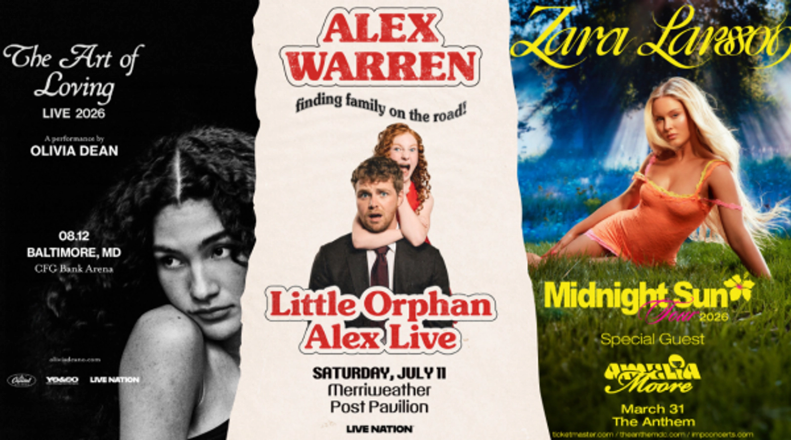 Text for a chance to win tickets to Zara Larsson, Alex Warren & Olivia Dean!