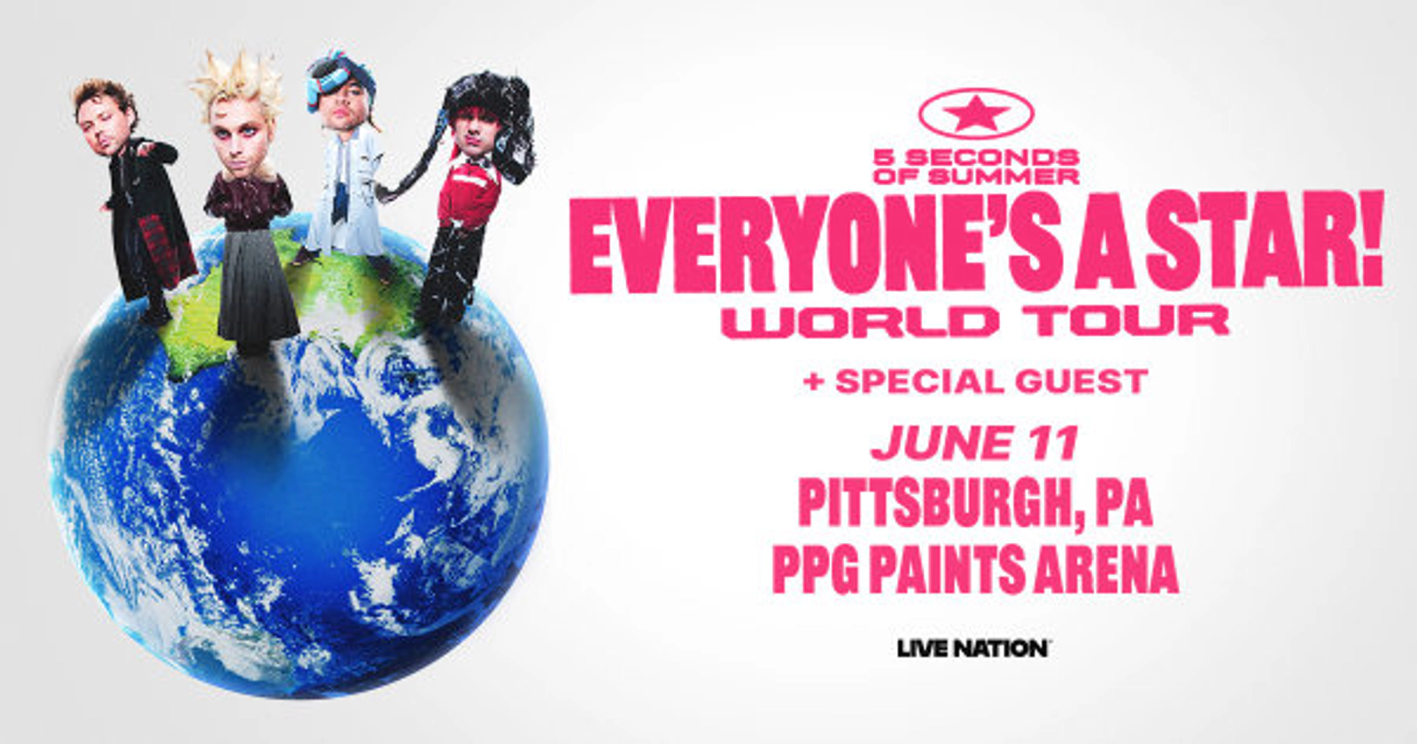 Win tickets to see 5 Seconds of Summer at PPG Paints Arena!