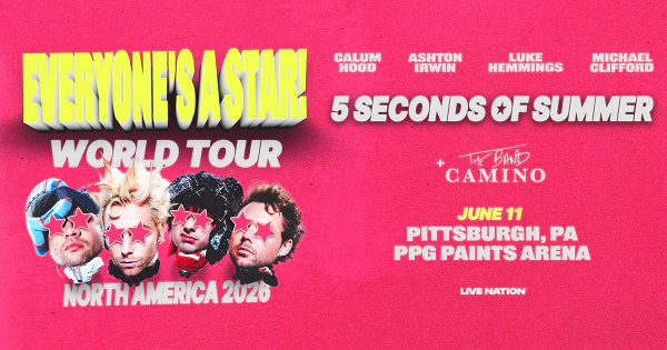 Win tickets to see 5 Seconds of Summer at PPG Paints Arena!