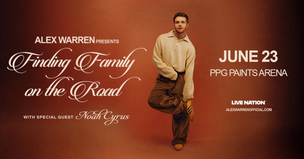 Win tickets to see Alex Warren at PPG Paints Arena!