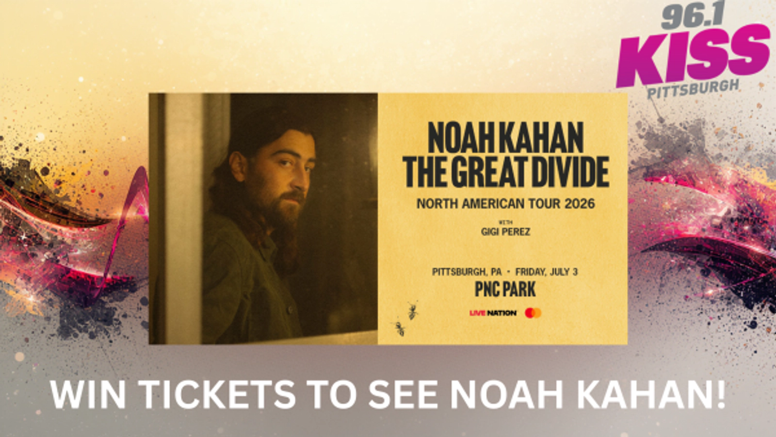 Noah Kahan Talkback with 96.1 KISS!