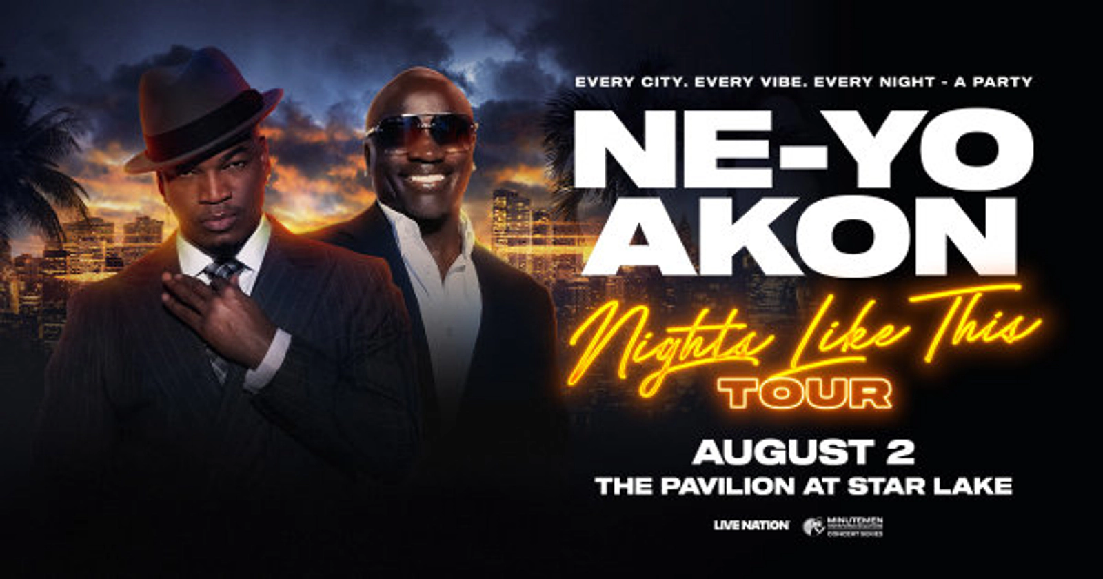 Win tickets to see NE-YO and AKON at The Pavilion at Star Lake!