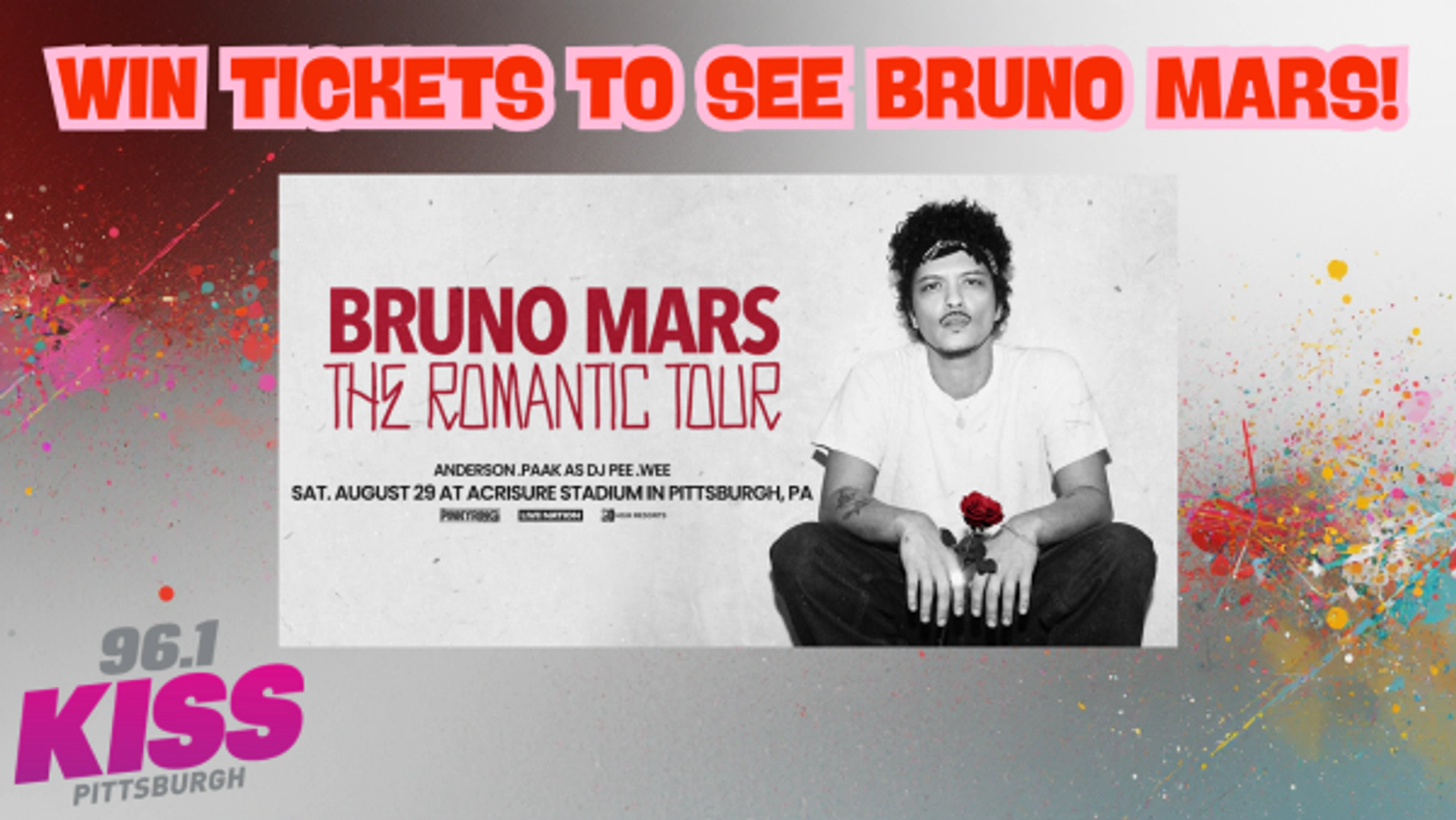 Bruno Mars Talkback with 96.1 KISS!