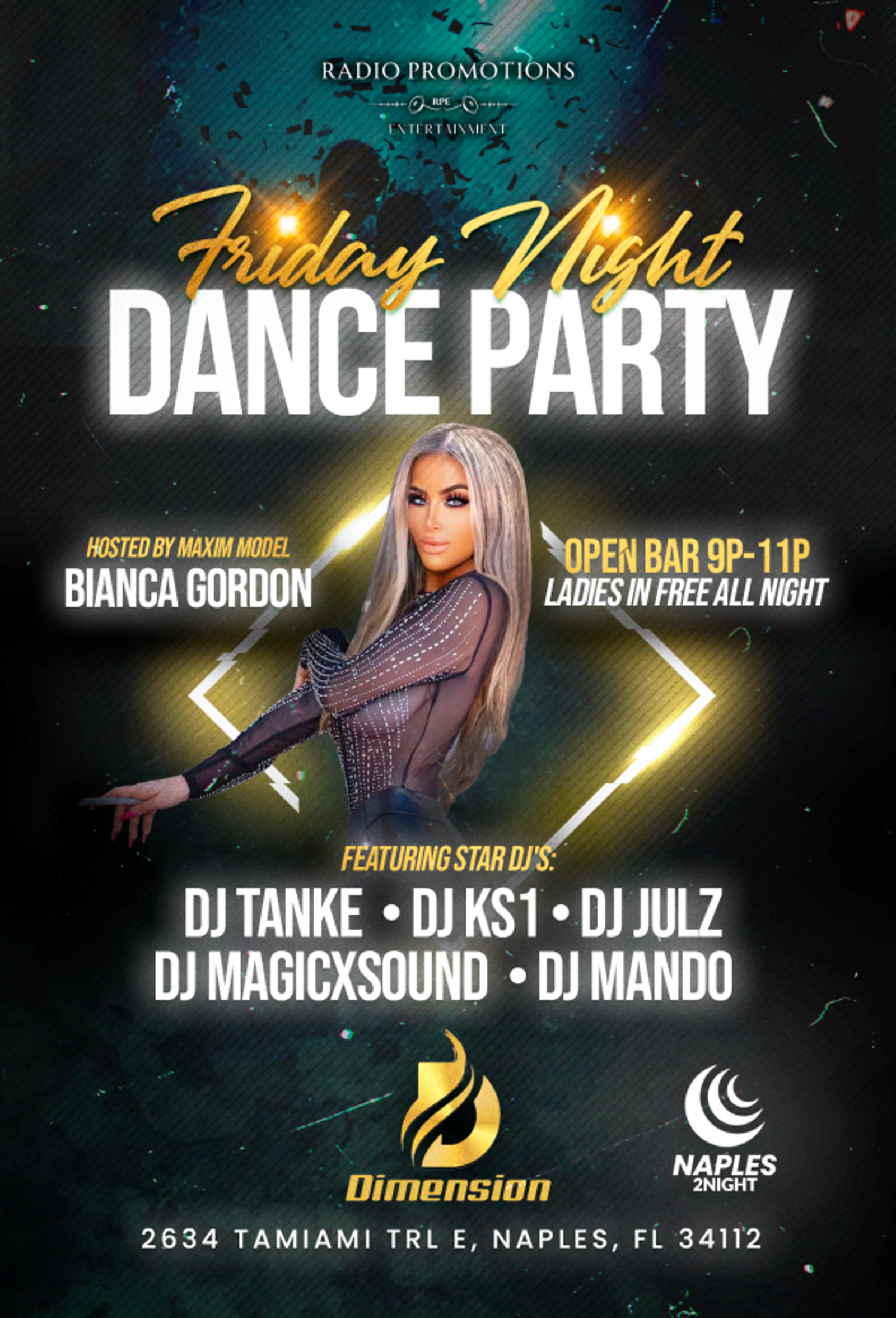 Win a VIP Table at Friday Night Dance Night at Dimension Event Center in Naples