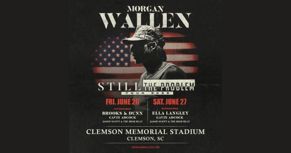 Enter to win to see Morgan Wallen at Clemson Memorial Stadium!