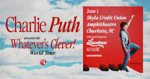 Enter to win to see Charlie Puth in Charlotte!