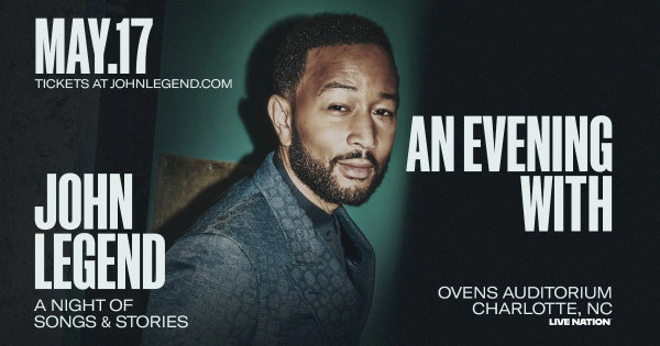 Enter to win to see John Legend at Ovens Auditorium!