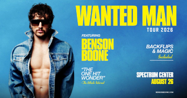 Enter to win to see Benson Boone at Spectrum Center!