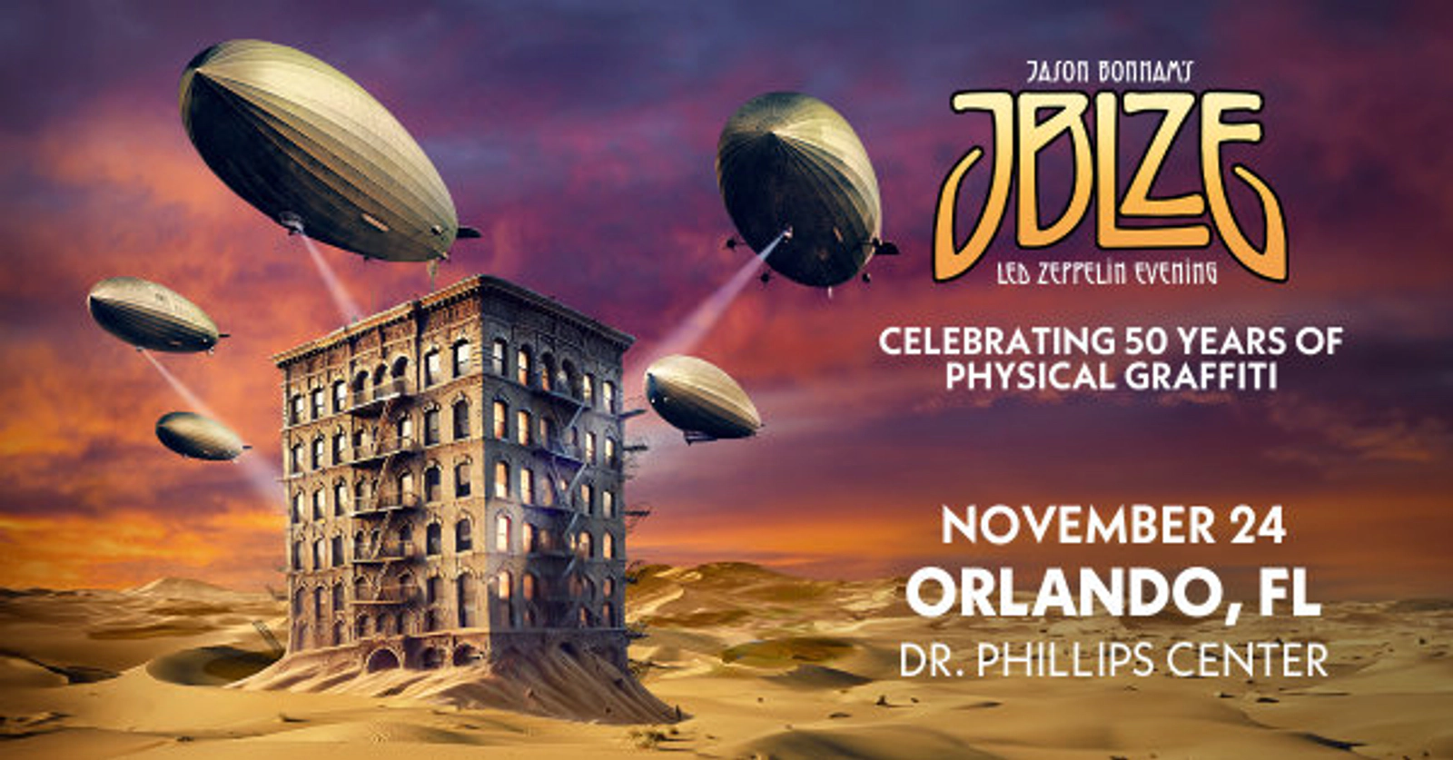 Jason Bonham’s Led Zeppelin Evening at Dr. Phillips Center 11/24/25