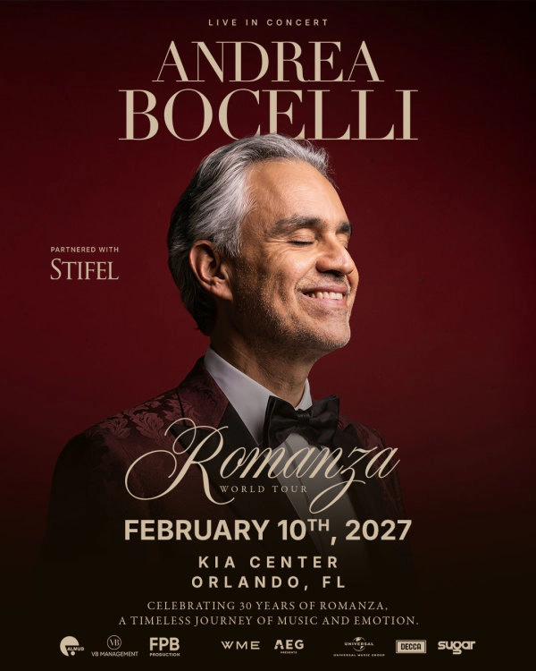 ANDREA BOCELLI: Romanza - 30th Anniversary World Tour