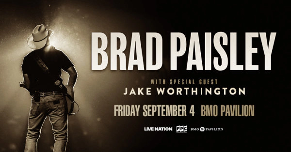 You could win a pair of tickets for Brad Paisley on Friday, September 4th at BMO Pavilion!